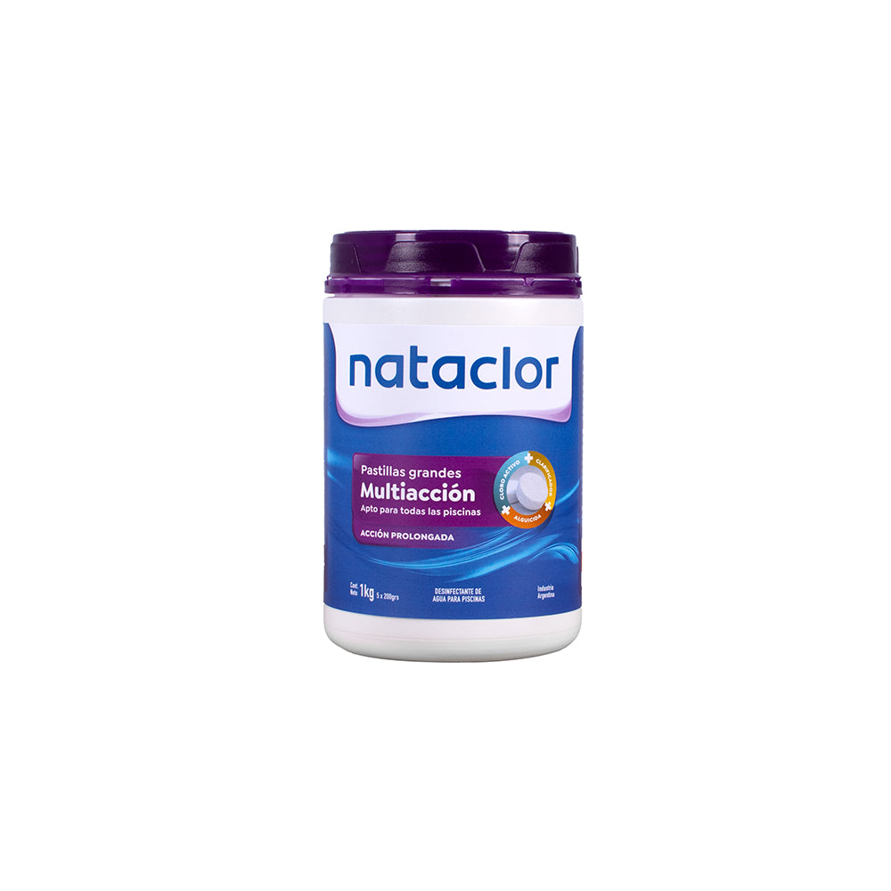 Pastillas Multiacción de 200gr Nataclor 1kg + 1 Gel Clarificador de Regalo