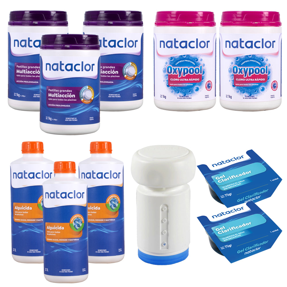 Piletas hasta 20.000 litros, para 3 meses