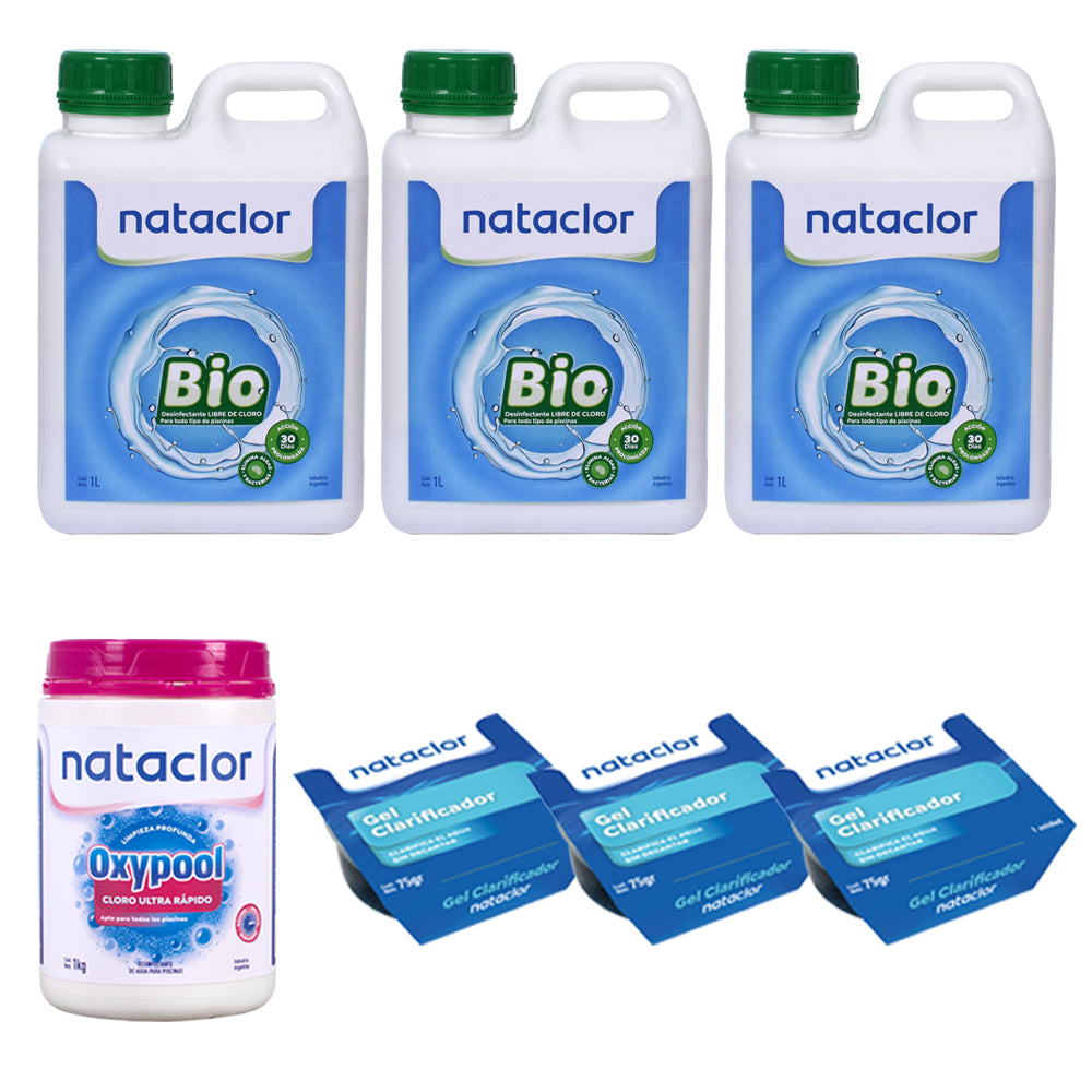 Piletas hasta 40.000 litros, SIN CLORO, para 3 meses