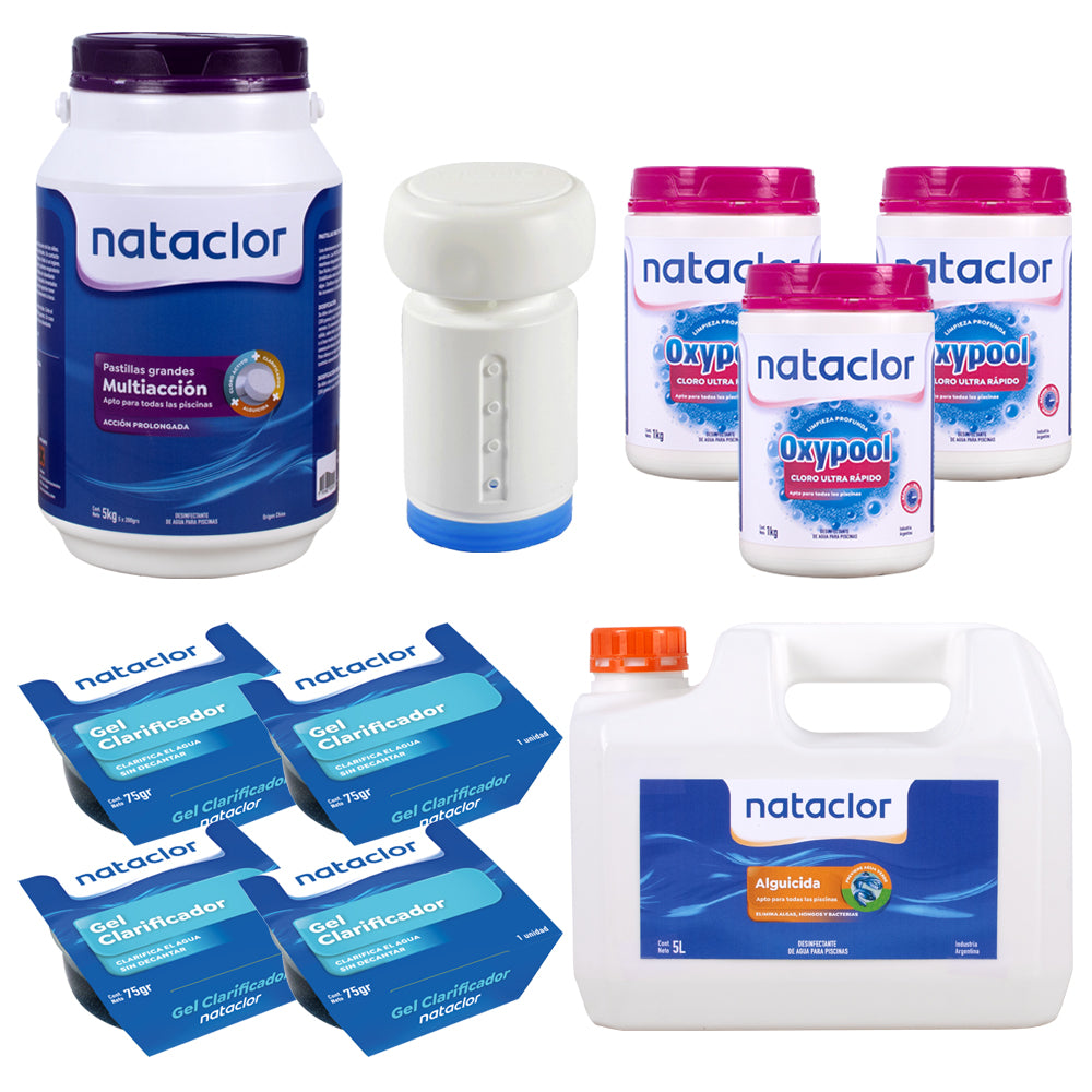 Piletas hasta 40.000 litros, para 3 meses