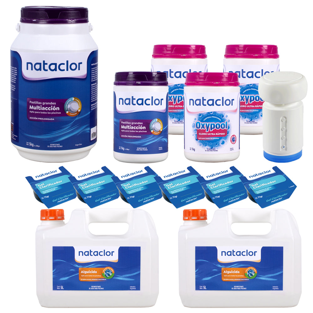 Piletas hasta 60.000 litros, para 3 meses