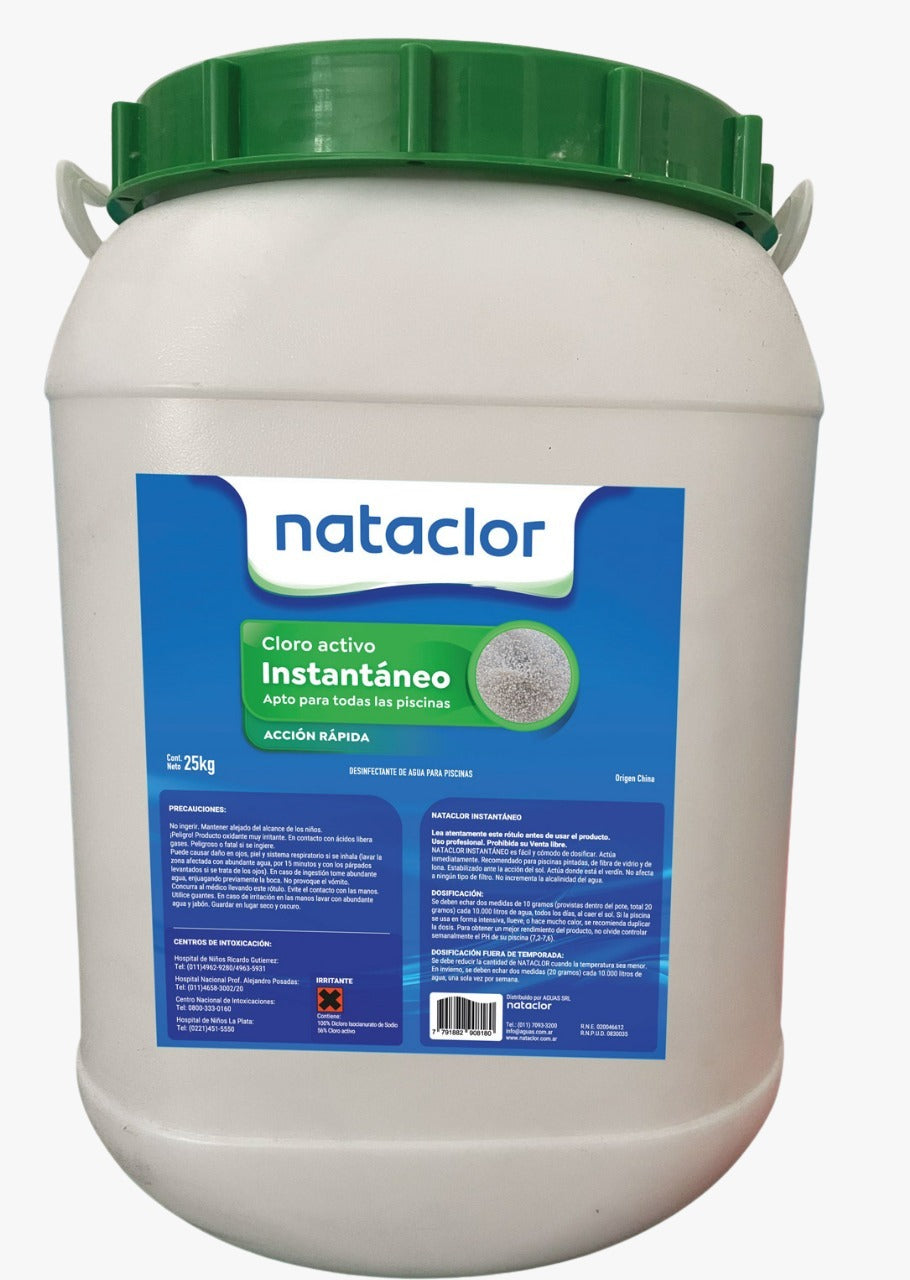 Cloro Granulado Rápido 25kg Nataclor