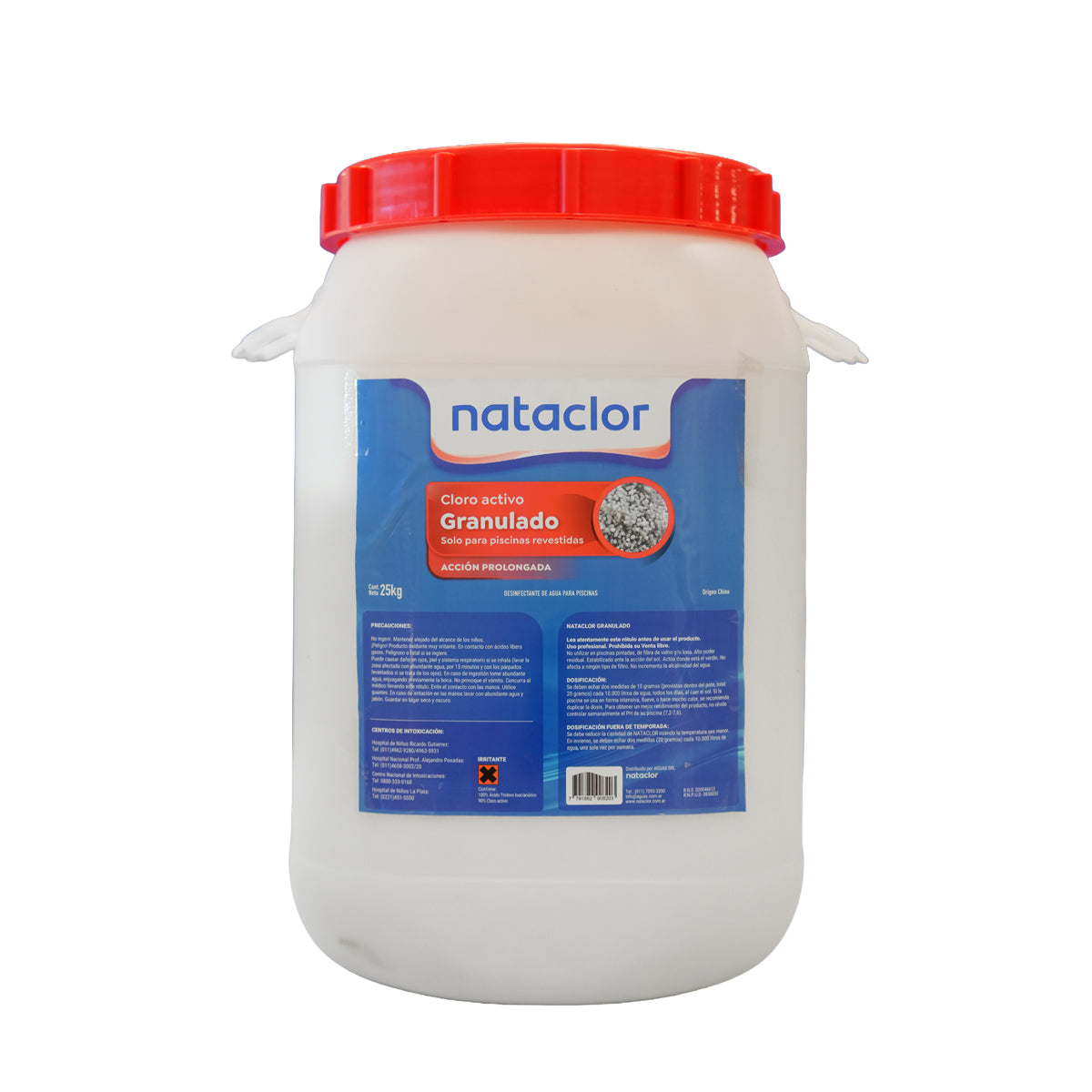 Cloro Activo Granulado Lento 25kg Nataclor